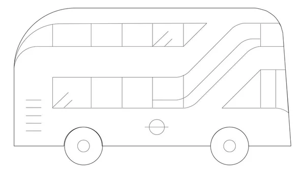 ロンドンのバスのアイコン — ストックベクタ