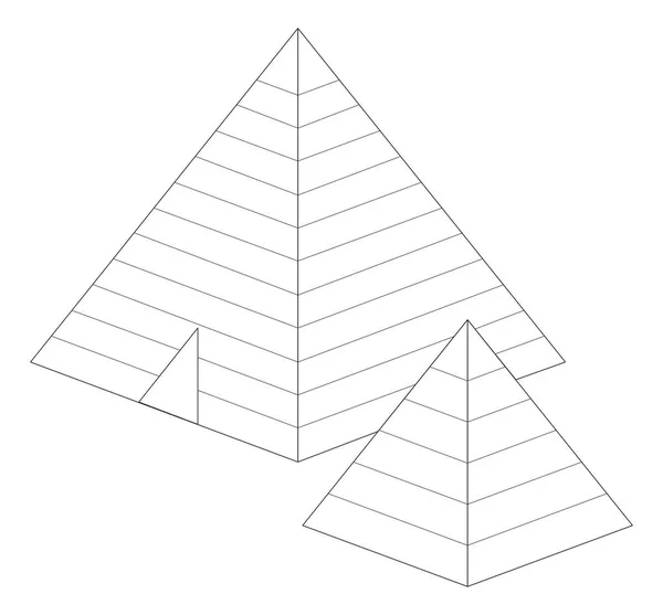 Icône pyramide Egypte — Image vectorielle
