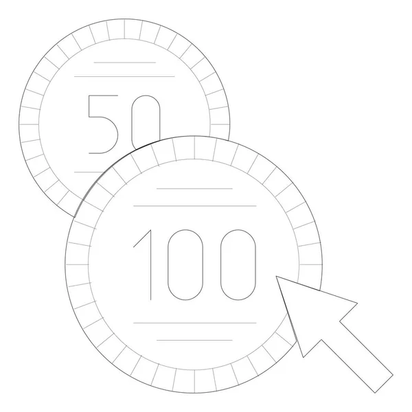 Icône Web de paiement — Image vectorielle