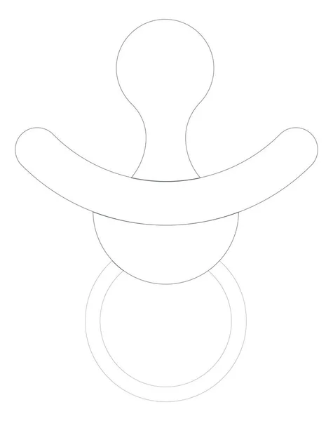 Icône web mamelon — Image vectorielle