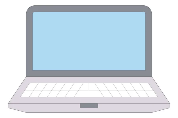 Ilustrasi laptop modern - Stok Vektor
