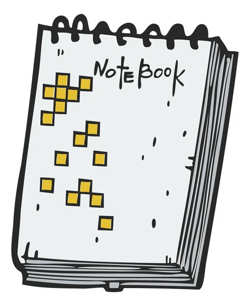 Ilustración del icono del cuaderno — Vector de stock
