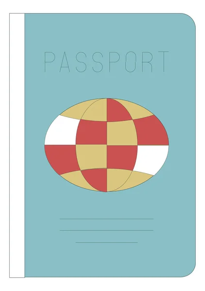 Passport-Ikone — Stockvektor