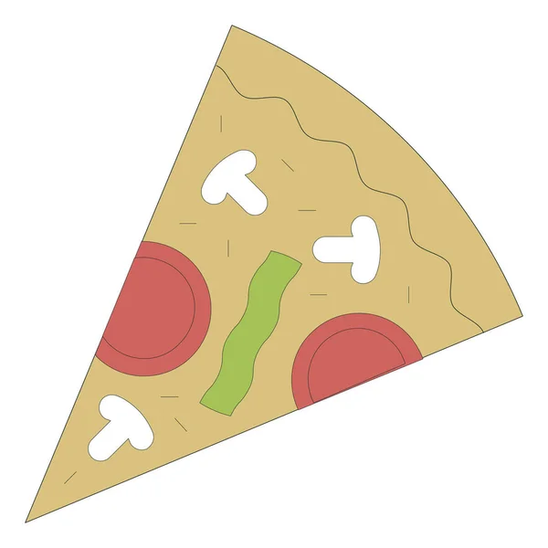 Italian pizza icon — Stock Vector