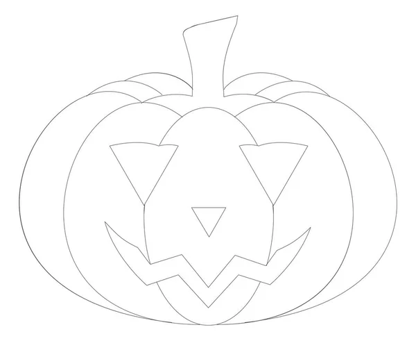 Halloween græskar ikon – Stock-vektor