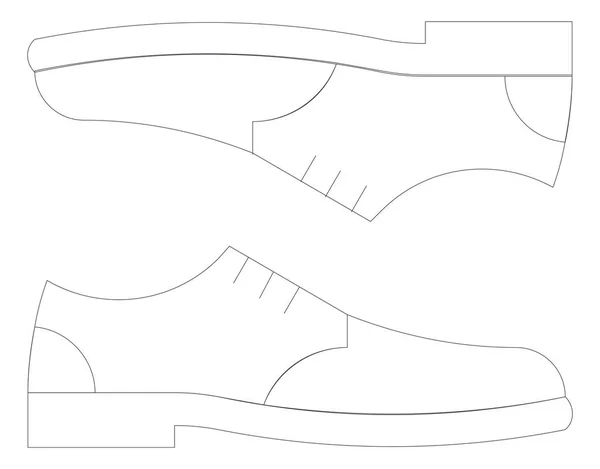 Mannen schoenen web pictogram — Stockvector