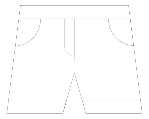 Shorts web pictogram — Stockvector