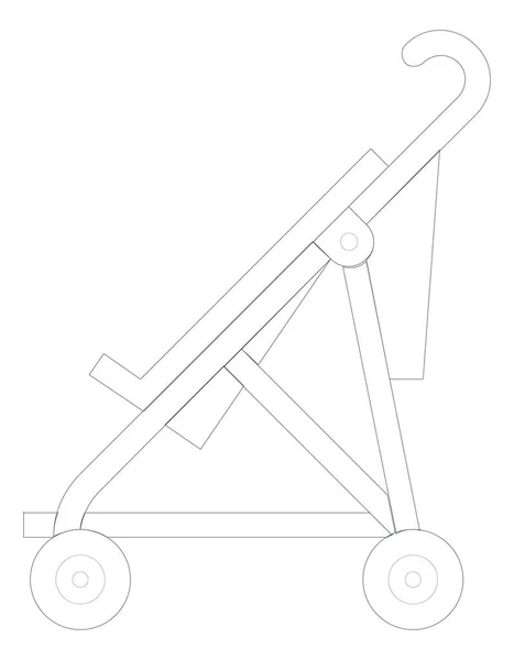 아기 유모차 아이콘 — 스톡 벡터