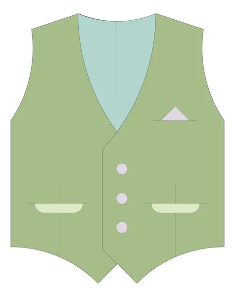 Waistcoat illustration isolerade — Stock vektor