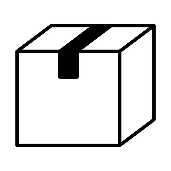 Картонна коробка, ізольовані — стоковий вектор