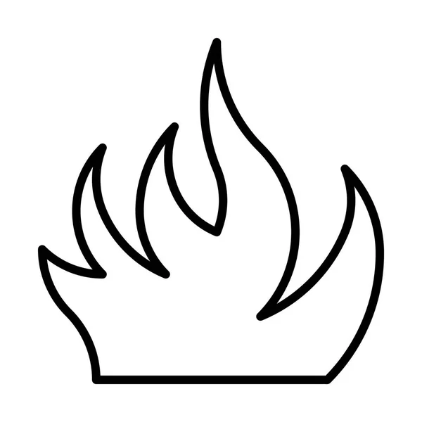 Illustration icône feu — Image vectorielle