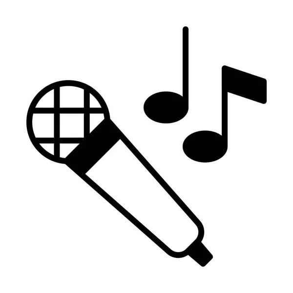 Illustration zum Mikrofonsymbol — Stockvektor