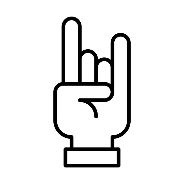 Rock & rulle ikonen — Stock vektor