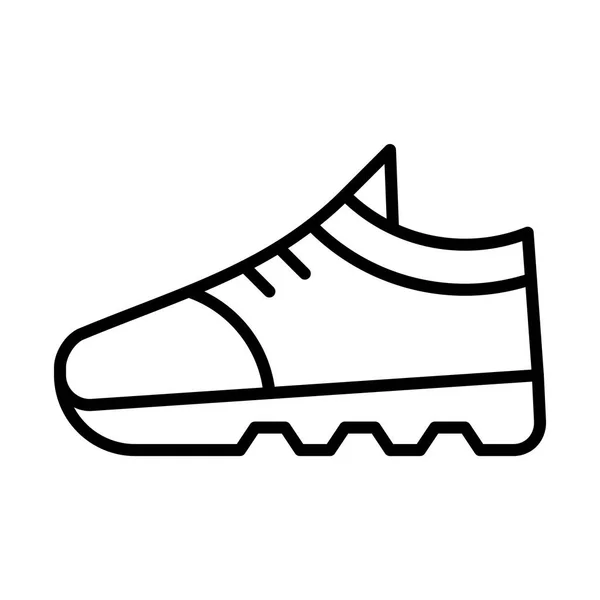 Ikon sepatu yang berjalan - Stok Vektor