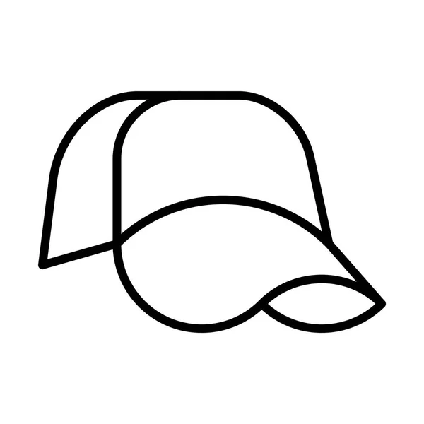 Бейсбольна шапка на білому тлі — стоковий вектор