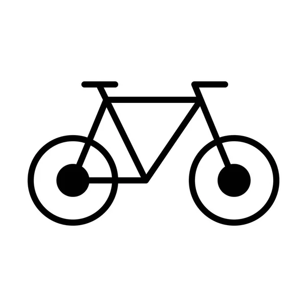 Bisiklet anahat simgesini — Stok Vektör