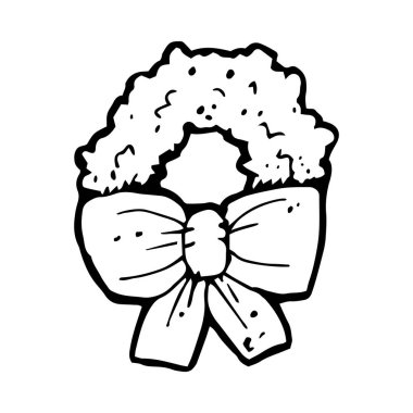 kartı ile Noel çelenk 