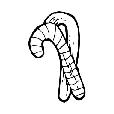 Elle çizilmiş tatil şeker