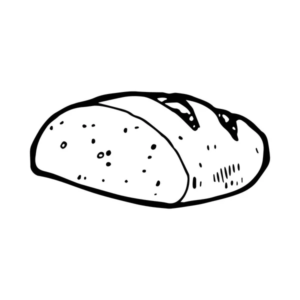 Ručně kreslený chléb — Stockový vektor