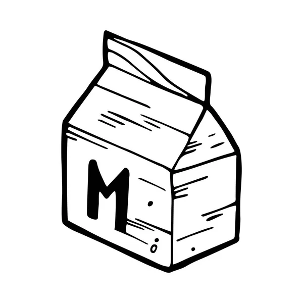 Süt kutusu — Stok Vektör