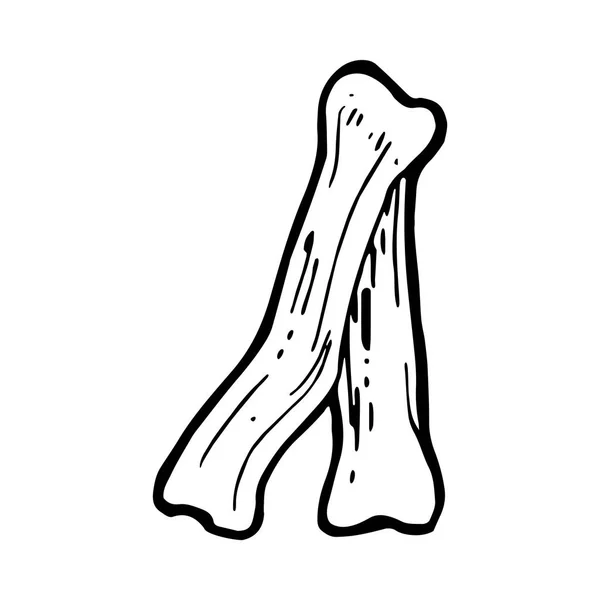 Handgezeichnete Knochen — Stockvektor