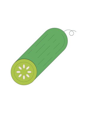 dilimlenmiş salatalık sebze