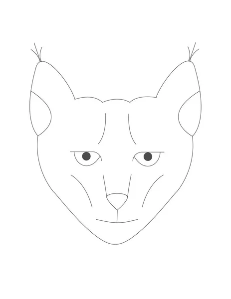 Lynx snuit pictogram — Stockvector
