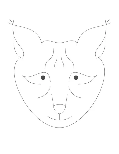 Icône de muselière lynx — Image vectorielle