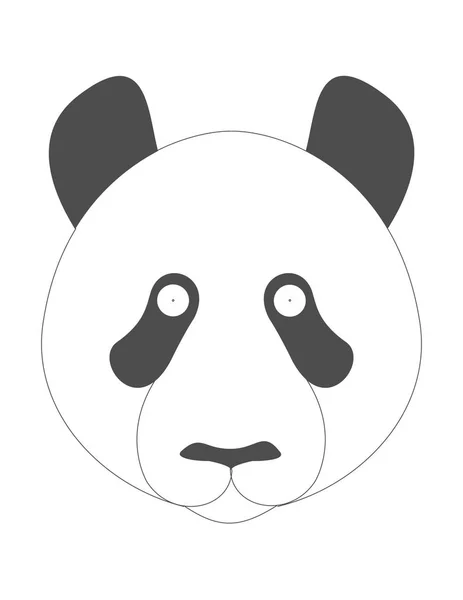 Панда-мутант — стоковый вектор
