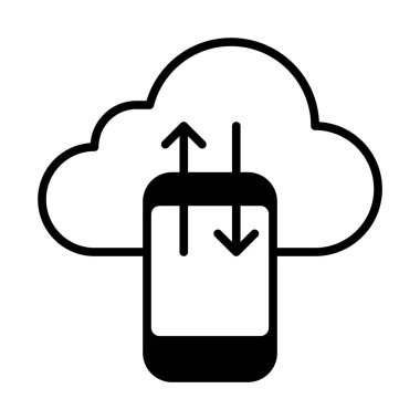 Smartphone teknoloji simgesi 