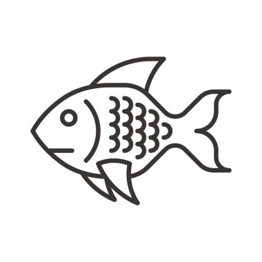 Siyah balık simgesi 