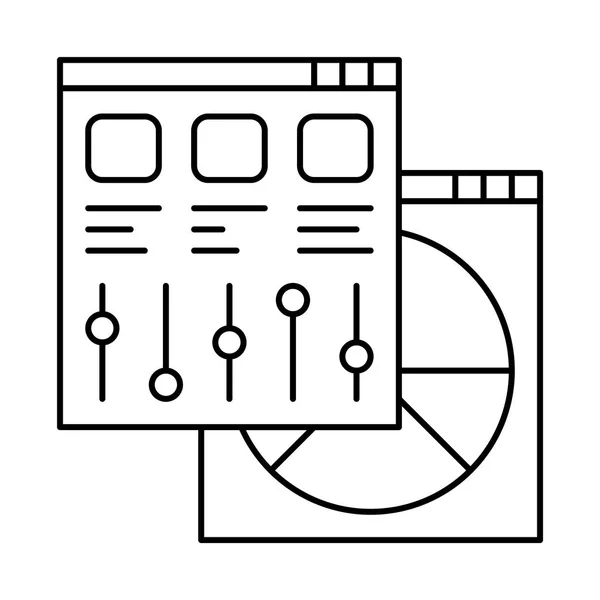 Configurações do tema do site — Vetor de Stock