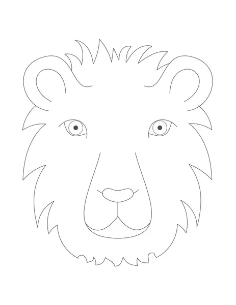 Icône muselière lion — Image vectorielle