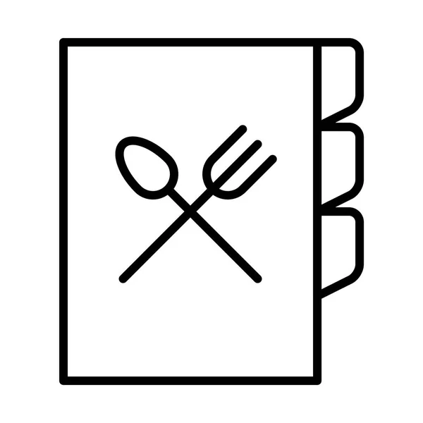 Ícone do livro Cook — Vetor de Stock
