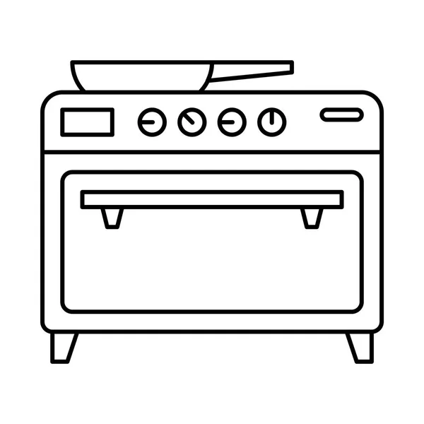 Icona web del forno — Vettoriale Stock