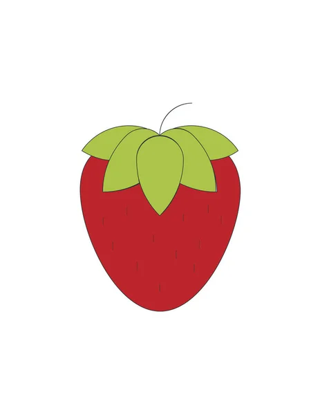 Tasty strawberry icon — Stock Vector