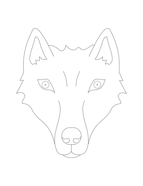 Fuchs-Maulkorb-Symbol — Stockvektor
