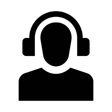 İnsan kulaklık simge tasarlamak