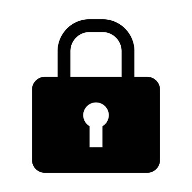kilit simgesi illüstrasyon