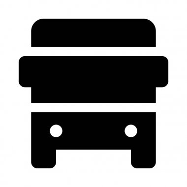 otobüs simgesi illüstrasyon