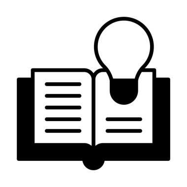 kitap fikri simgesi çizim ile