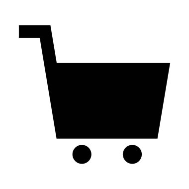 Alışveriş arabası simgesi çizimi