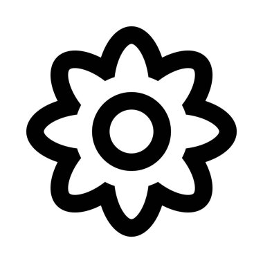 çiçek simgesi illüstrasyon 