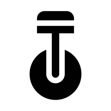 Tek tekerlekli sirk bisikletine simge tasarlamak