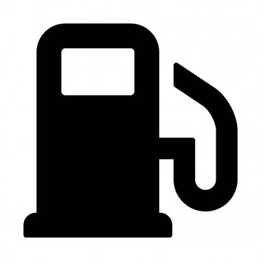 benzin istasyonu simgesi illüstrasyon