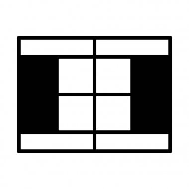 Tenis Kortu simge tasarlamak