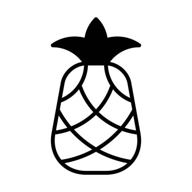 ananas simgesi illüstrasyon