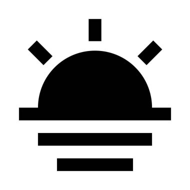 Gün batımı simge tasarlamak