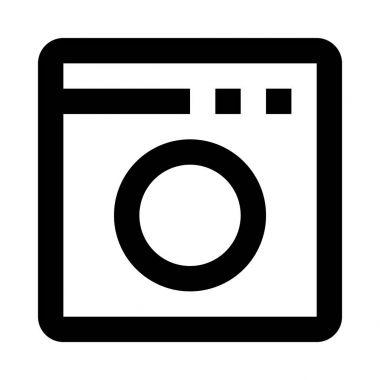 çamaşır makinesi simgesini illüstrasyon