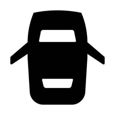 Araba ile açık kapılar simge tasarlamak